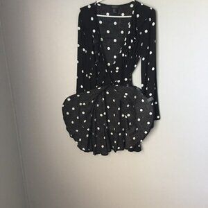 FOREVER 21 Polka Dot Wrap Top - Size M NWOT